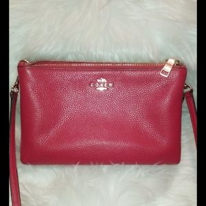 Coach leather crossbody bag